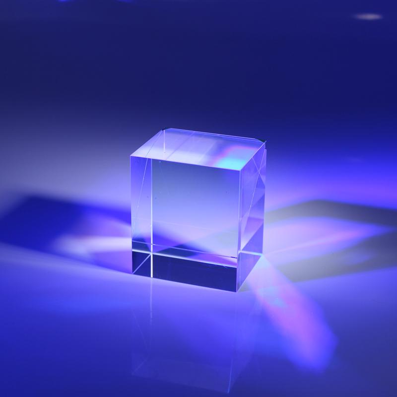 Optical Beamsplitter Cube Glued Prisms