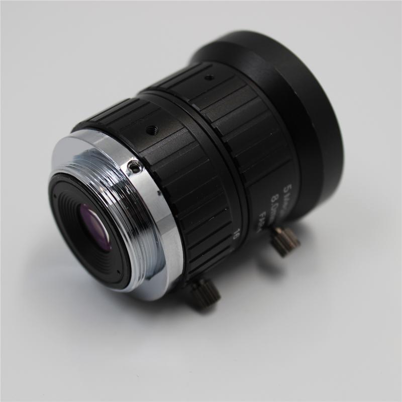 C-Mount 8.0mm Fixed Focal Megapixel CCTV Lens from China factory