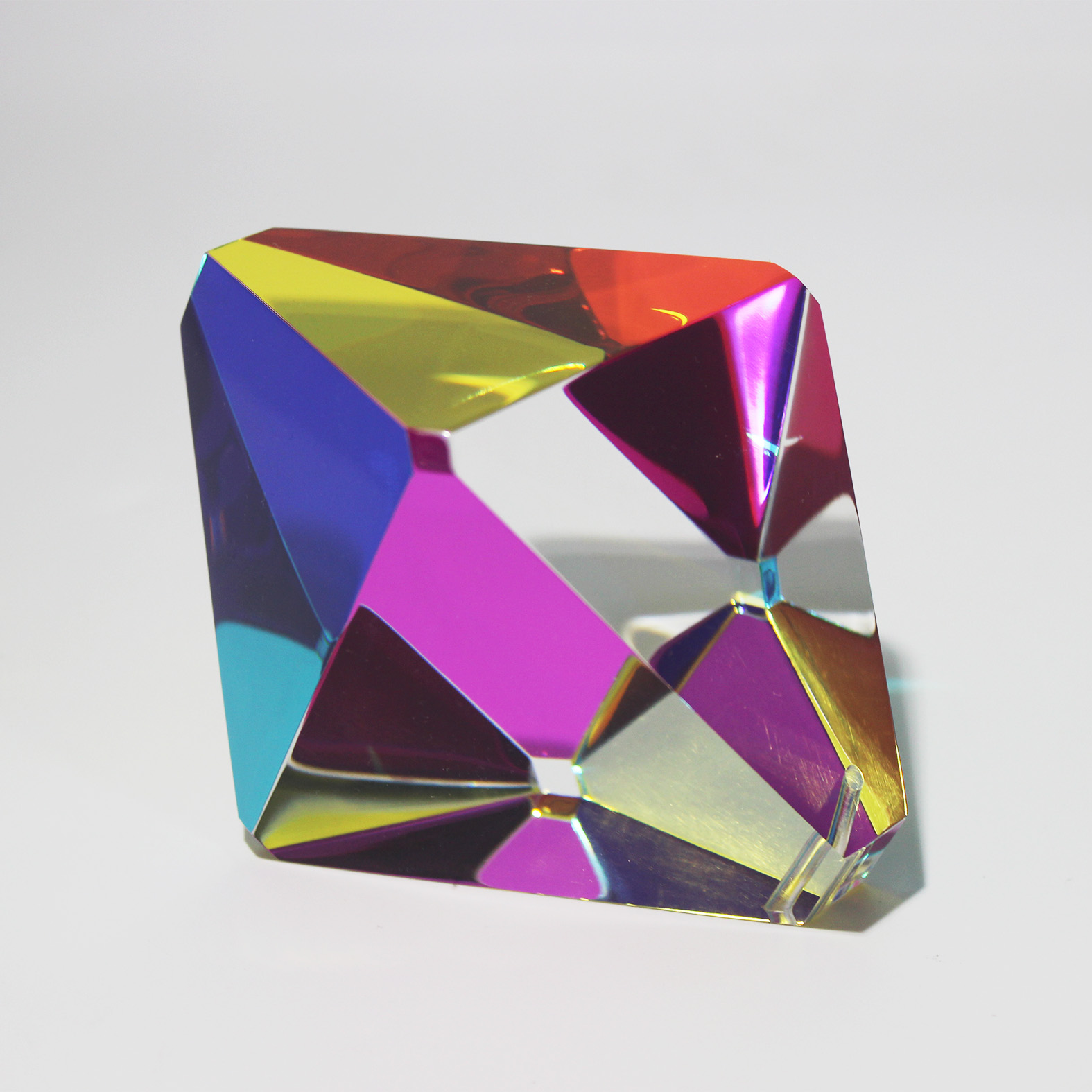 Wholesale Interior Decoration Prisms High Quality Acrylic Color Octahedral Prism
