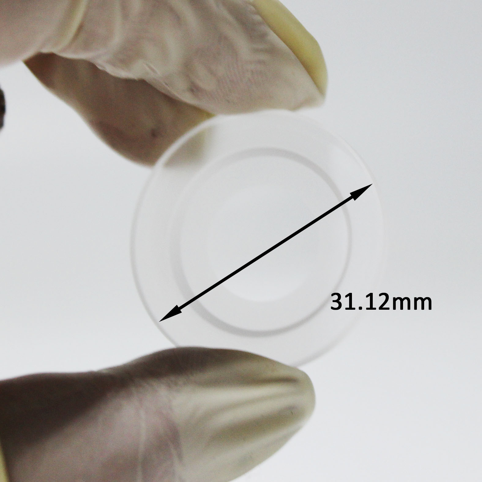 Custom High Quality Diameter 31mm Optical Fused Silica JGS1 Glass Stepped Lens