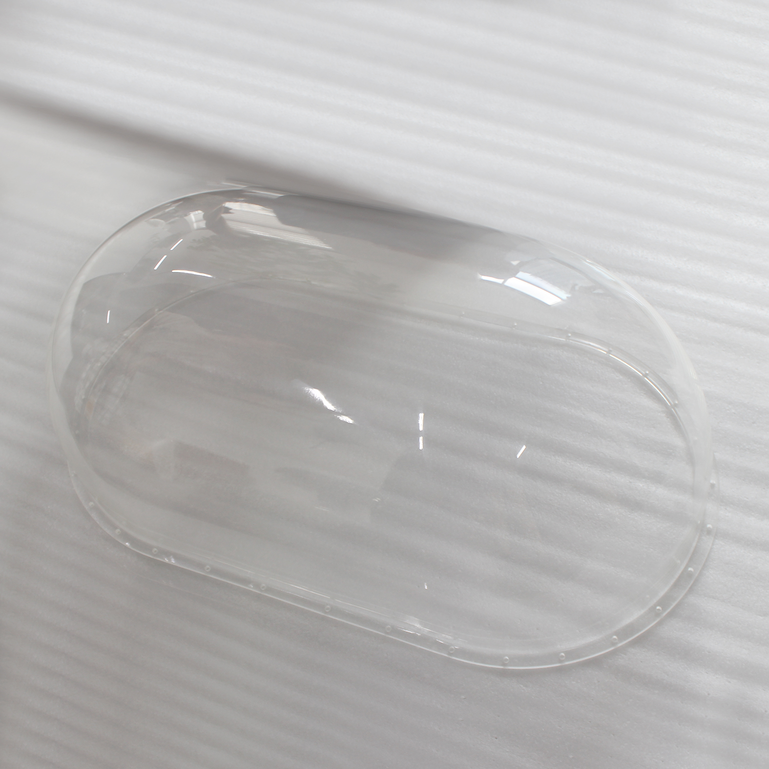 Custom Made Transparent Plastic Hemispherical Half Ball Shape Cover Acrylic Dome with Flange