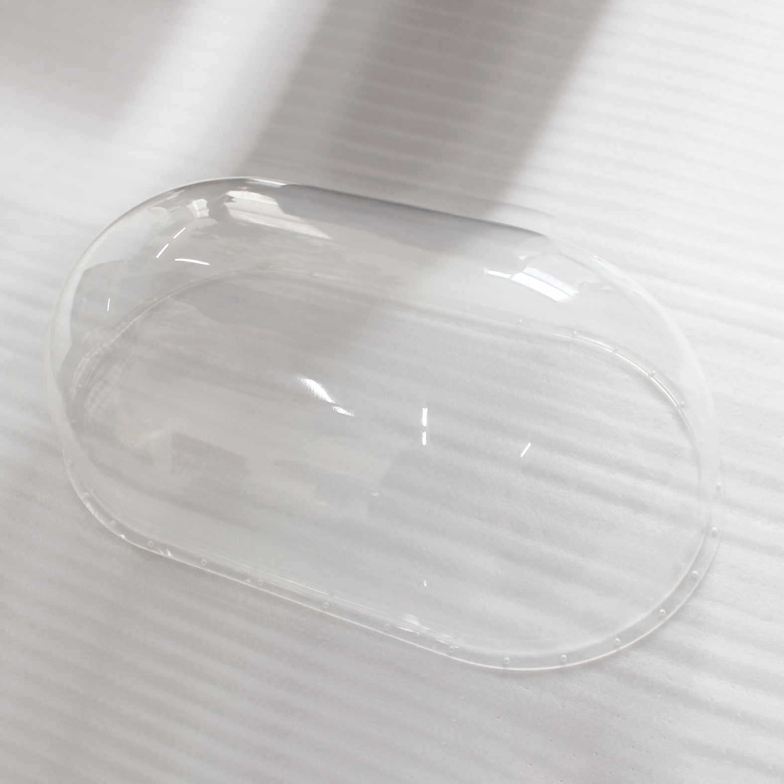 Custom Made Transparent Plastic Hemispherical Half Ball Shape Cover Acrylic Dome with Flange