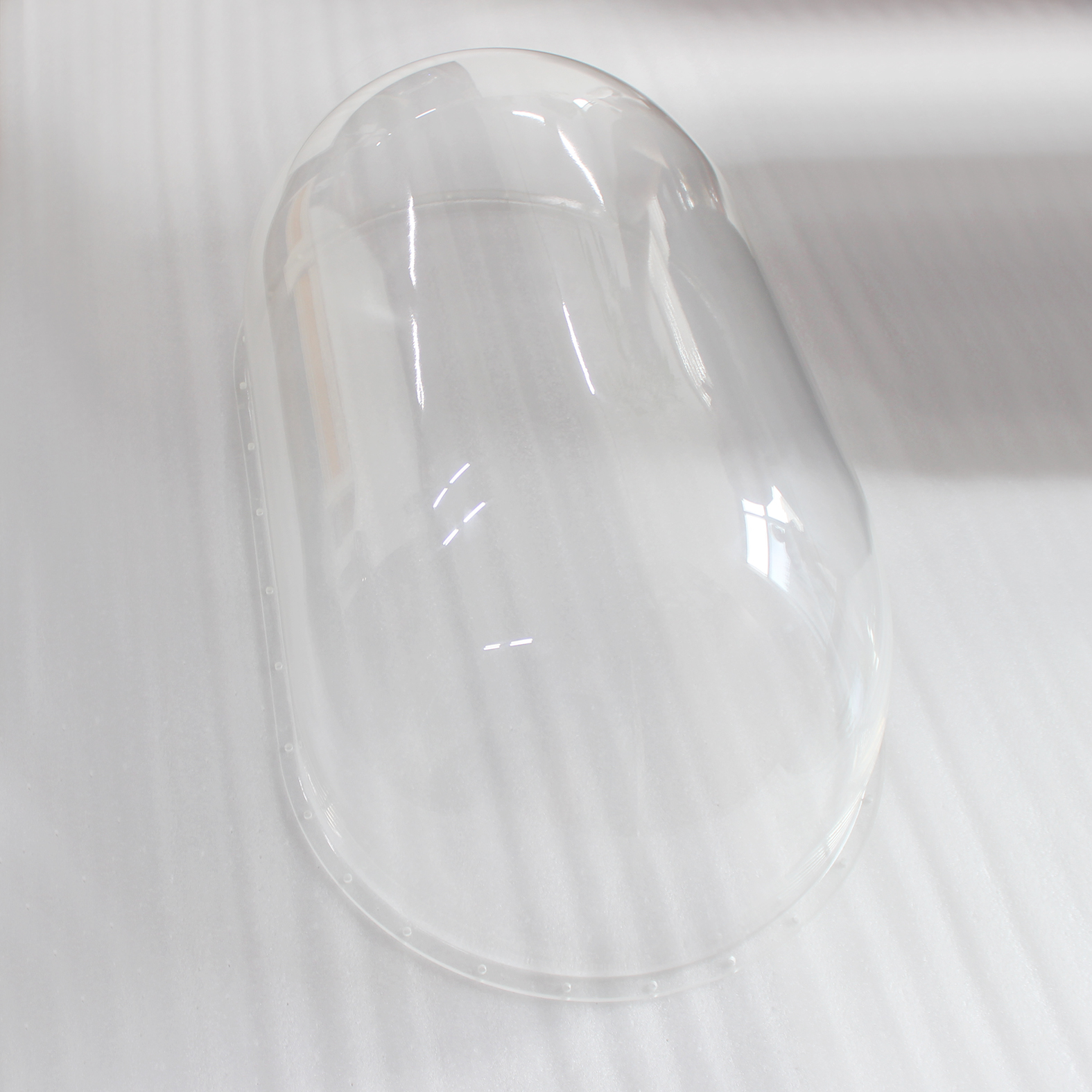 Custom Made Transparent Plastic Hemispherical Half Ball Shape Cover Acrylic Dome with Flange