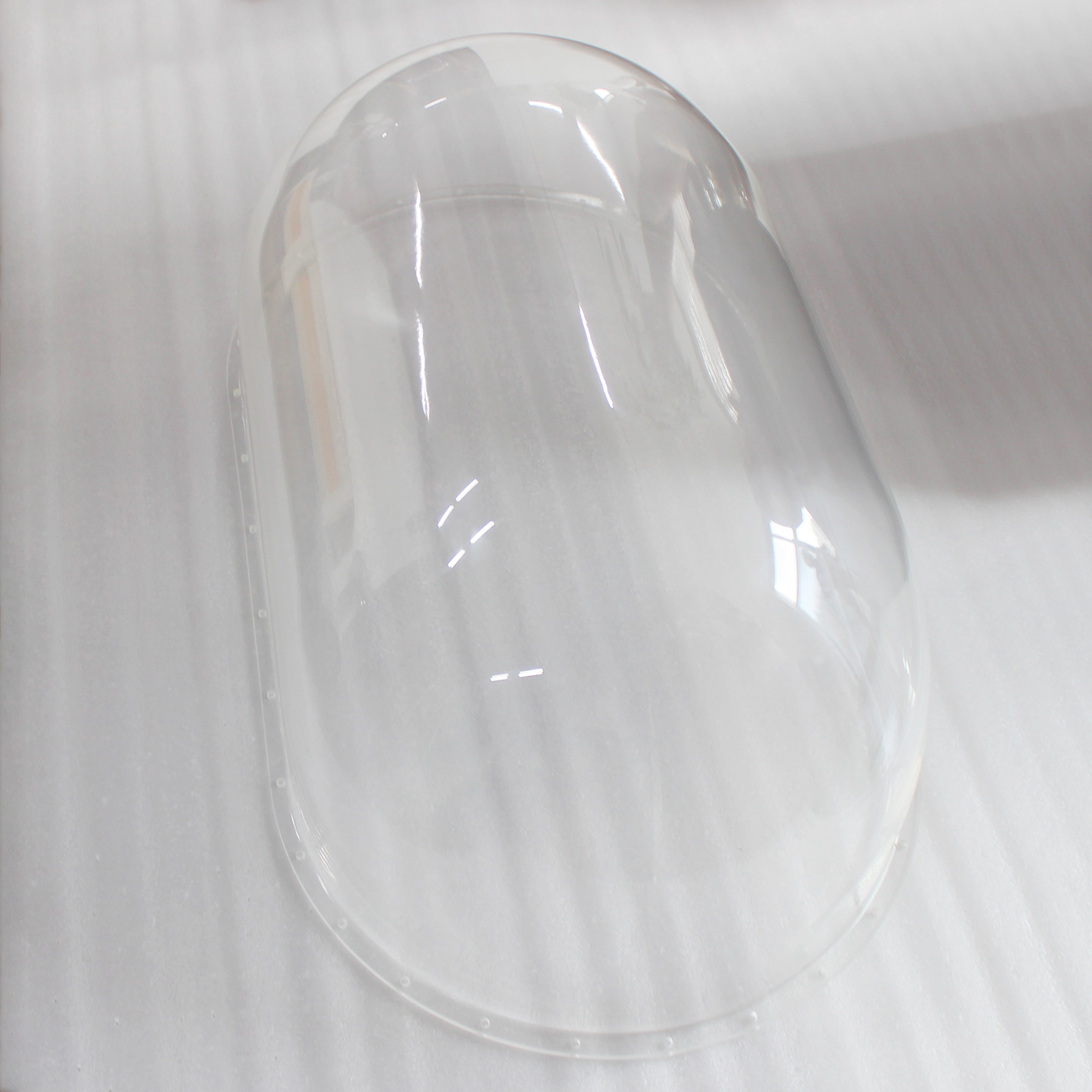 Custom Made Transparent Plastic Hemispherical Half Ball Shape Cover Acrylic Dome with Flange