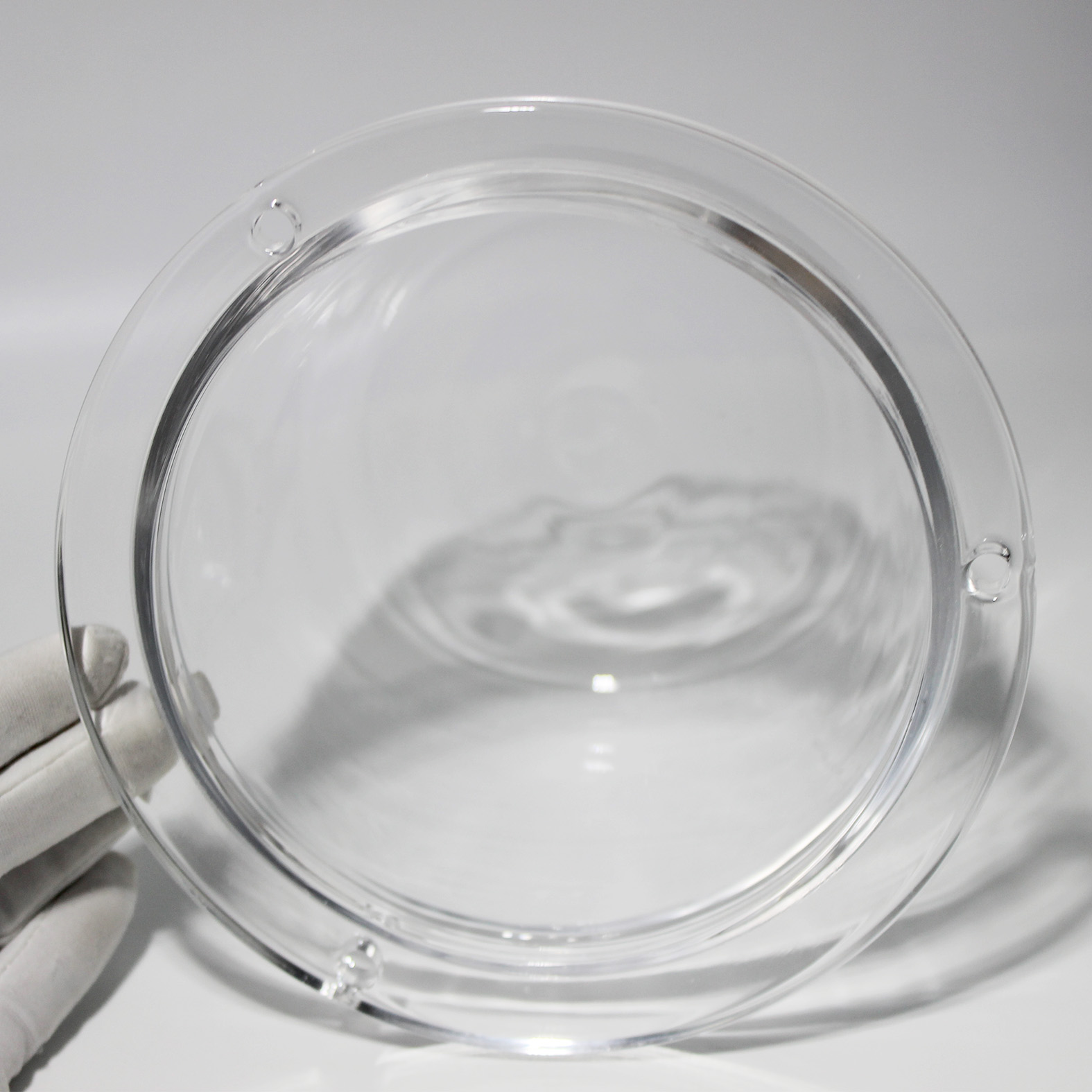 Manufacturer Custom Big Size Quartz Glass High Quality Flange Dome Lens