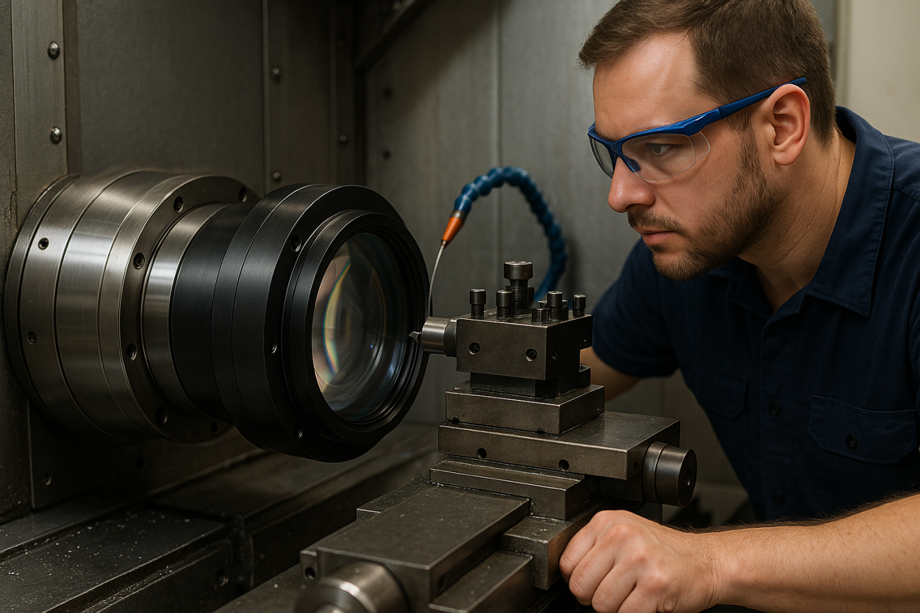 cnc-centering-lathe-processing-lithography-lens